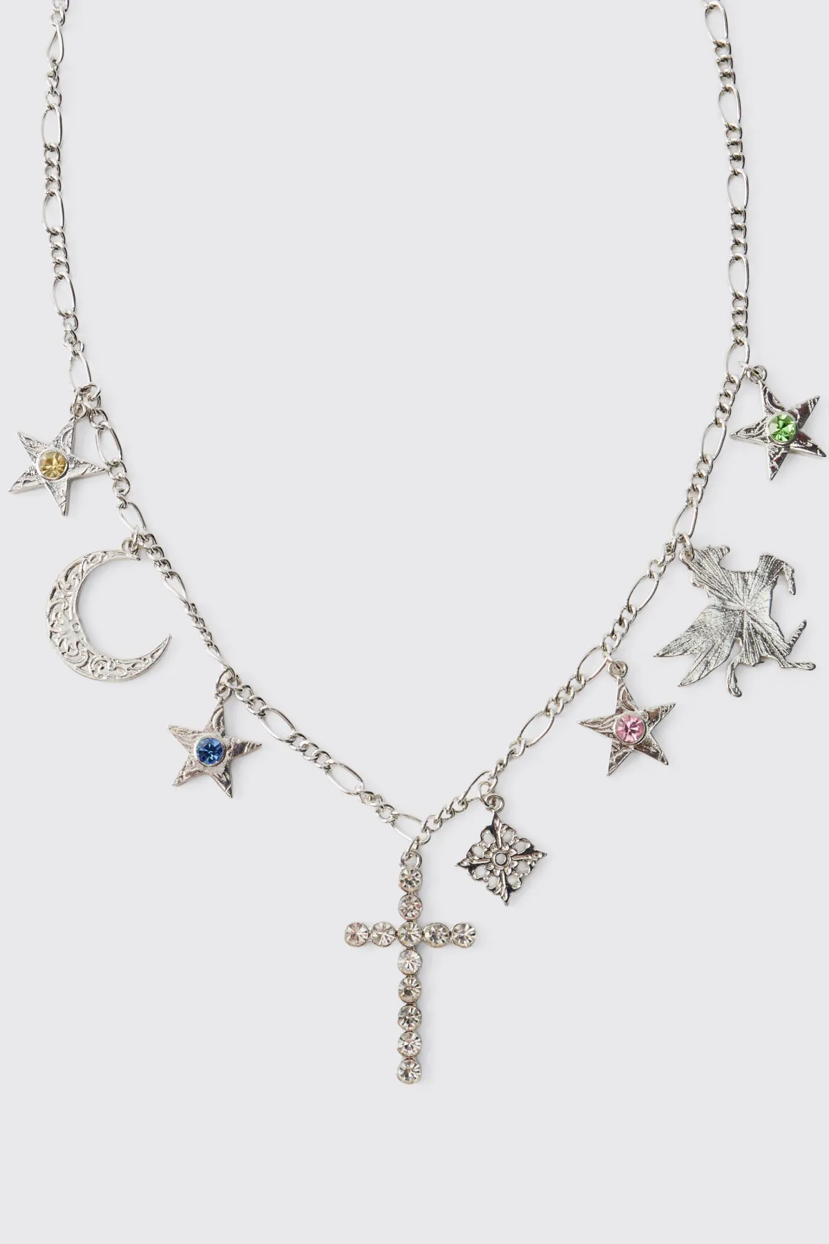 boohooMAN Collier Lune et Étoile<Homme Bijoux Et Montres