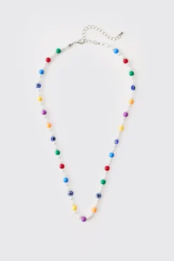 Collier Multi-Perles Œil Porte-Bonheur