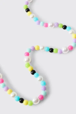 boohooMAN Collier Multi-Rangs Perles et Perles<Homme Bijoux Et Montres