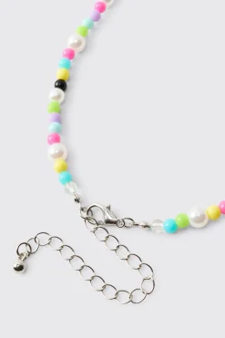 boohooMAN Collier Multi-Rangs Perles et Perles<Homme Bijoux Et Montres