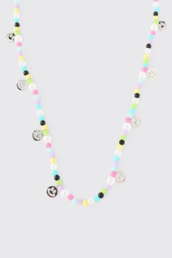 Collier Multi Smiley & Perles
