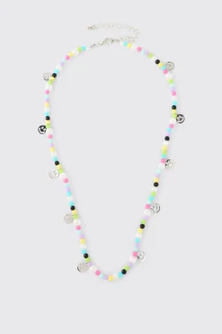 Collier Multi Smiley & Perles