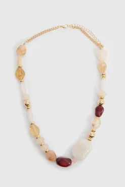 boohoo Collier Orné De Pierres En Résine< Colliers