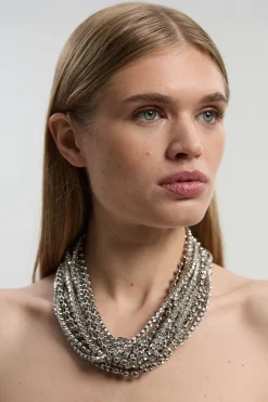 Collier Épais Superposé Diamanté