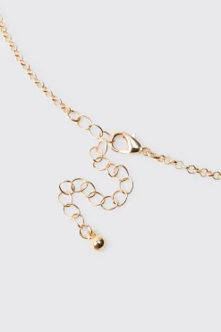Collier Pendentif Avec Breloques Dorées