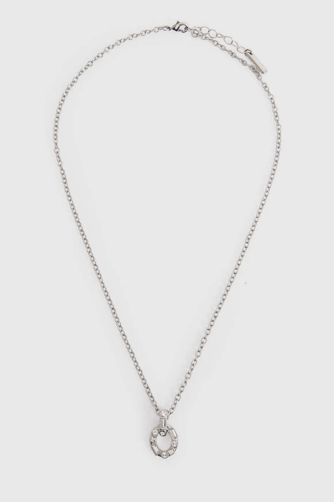 Collier Pendentif Chaîne Maillons Cristaux
