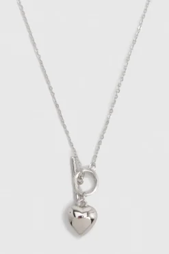 Collier pendentif cœur T-Bar