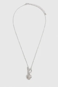 Collier pendentif cœur T-Bar