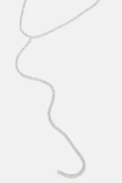 Collier Pendentif Diamanté Plaqué Argent
