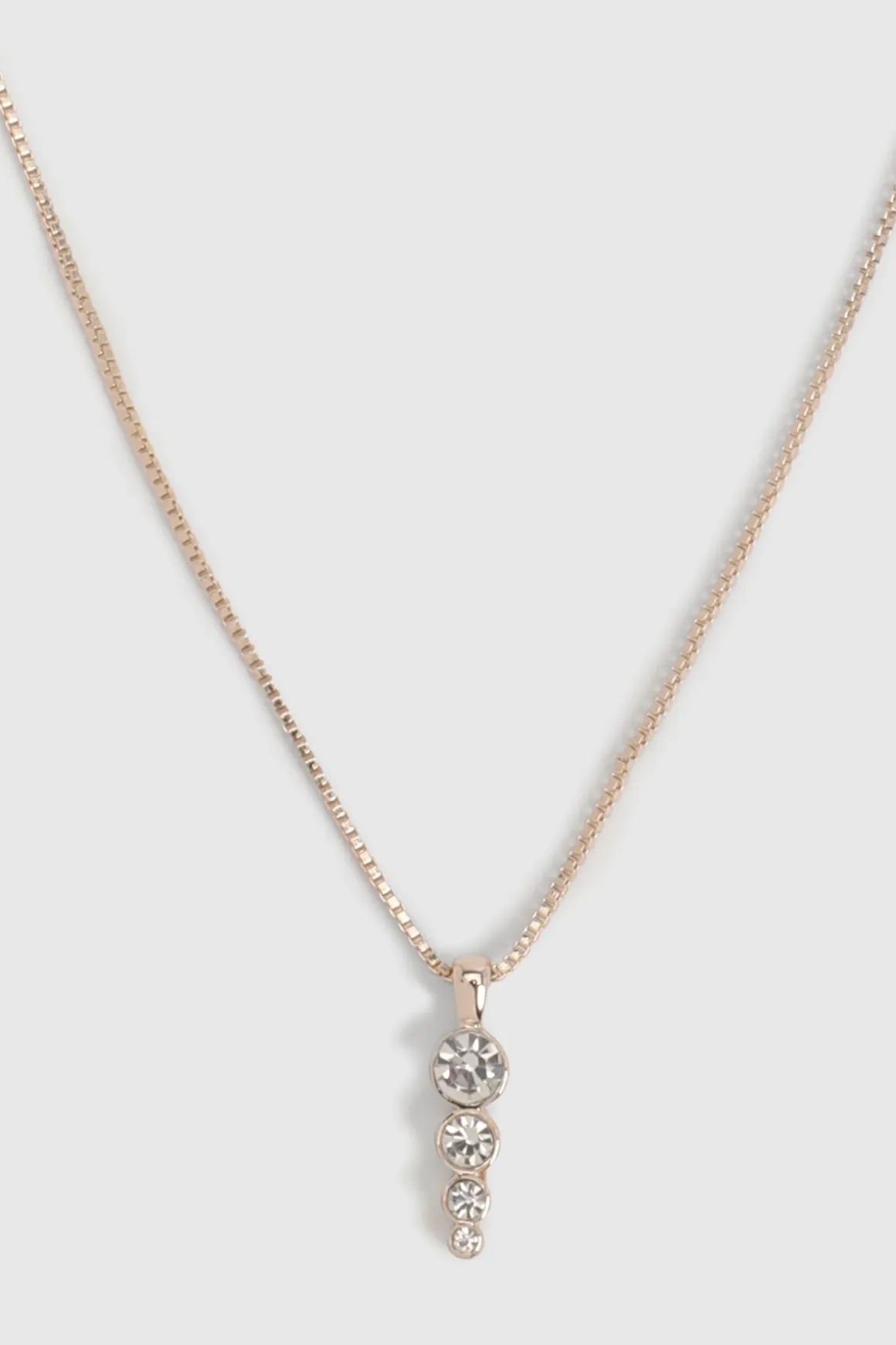 Collier Pendentif Goutte D'eau Orné De Diamants Fantaisie