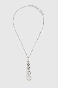 KarenMillen Collier Pendentif À Logo Et Perles< Colliers