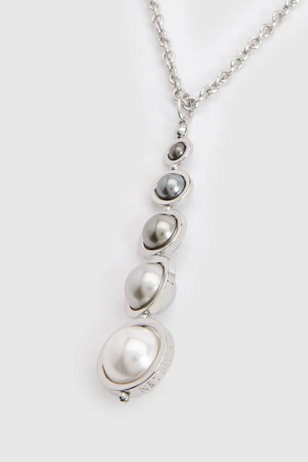 KarenMillen Collier Pendentif À Logo Et Perles< Colliers