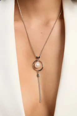 Collier Pendentif Perle Moderne