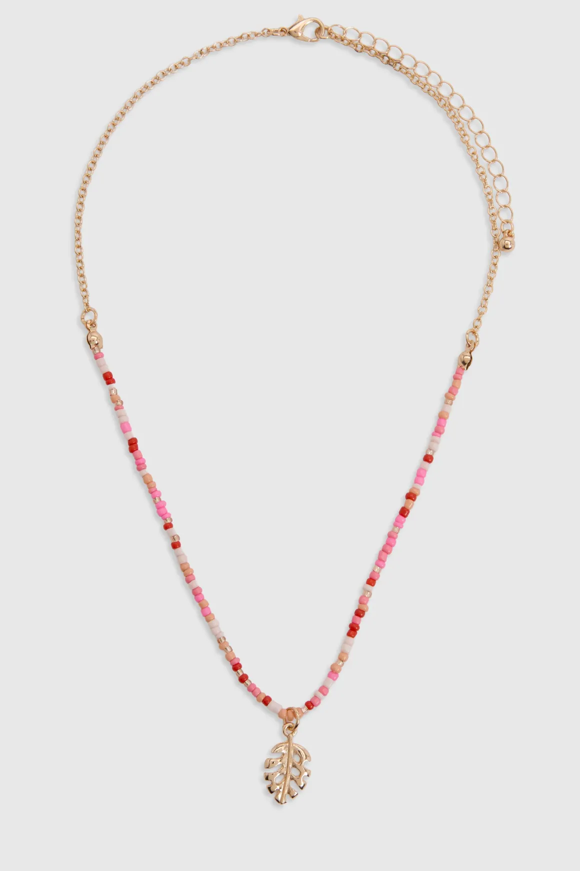 Collier Pendentif À Perles Roses