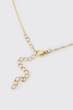 boohooMAN Collier Pendentif Pièce En Acier Inoxydable<Homme Bijoux Et Montres