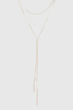 Collier à pendentif plongeant en or