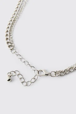boohooMAN Collier Pendentif Signe de Paix & Étoile<Homme Bijoux Et Montres
