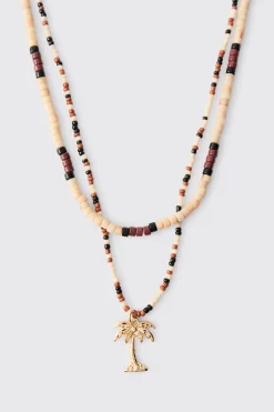 Collier À Perles Avec Palmier