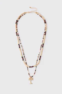 Collier À Perles Avec Palmier