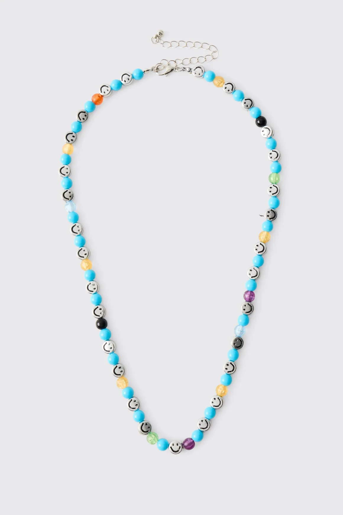 Collier à perles bleues