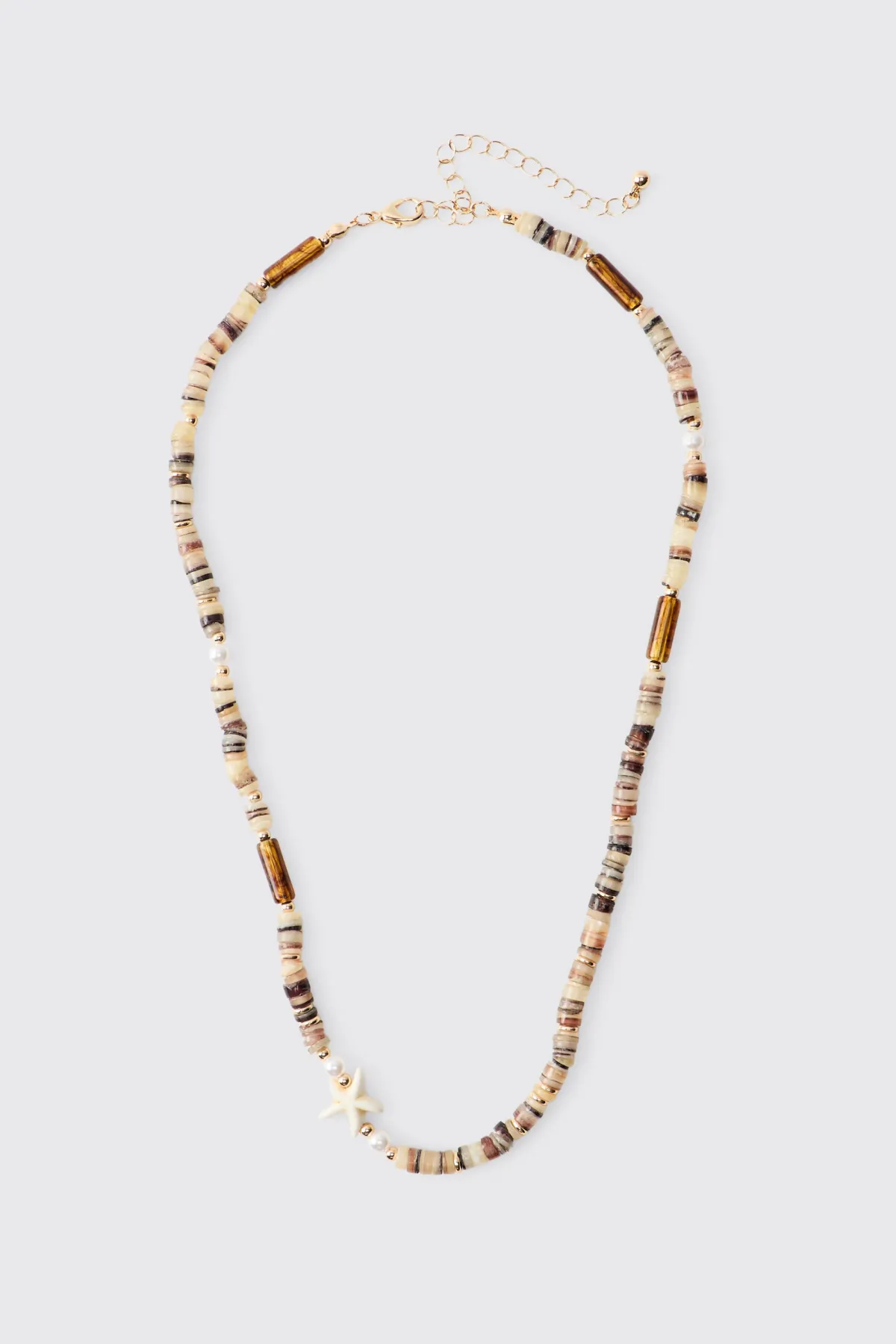 boohooMAN Collier Perlé Étoile De Mer<Homme Bijoux Et Montres