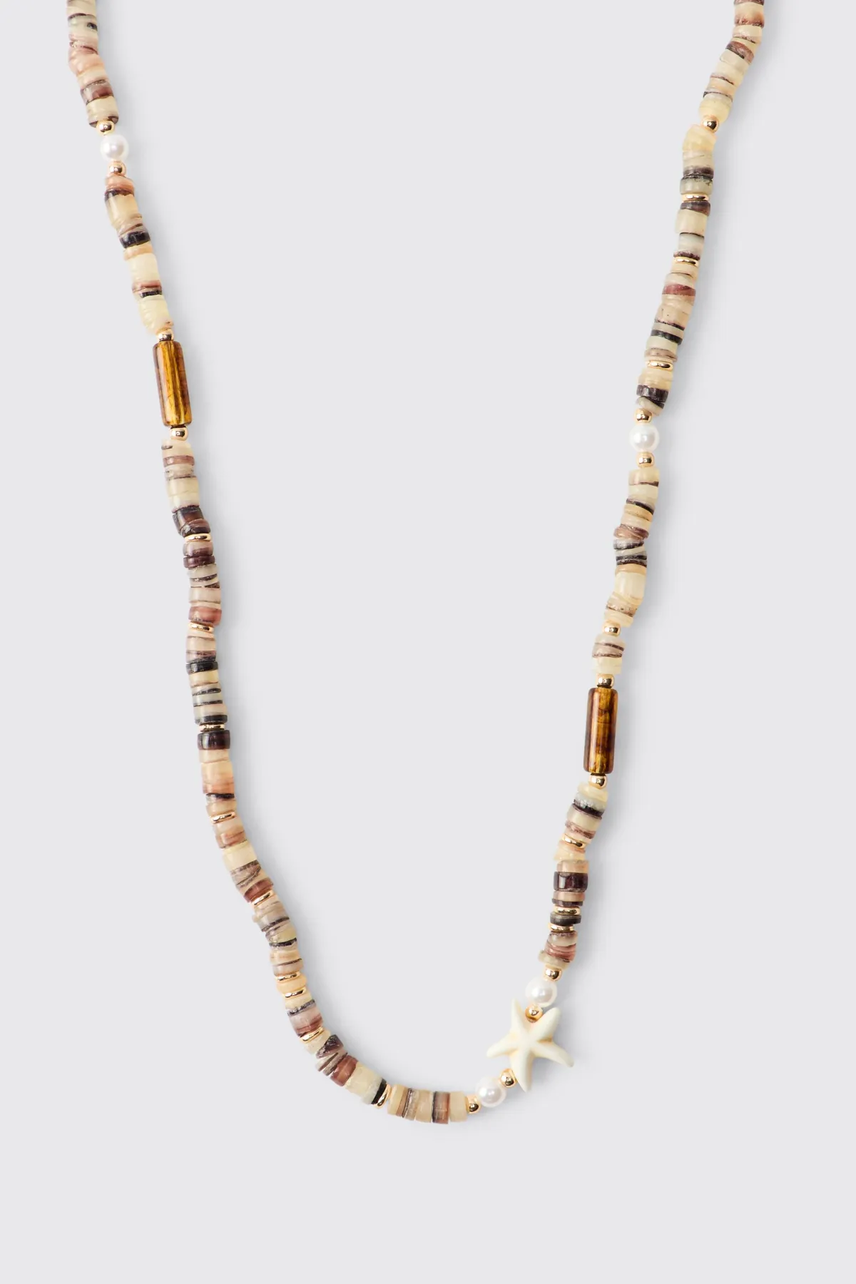boohooMAN Collier Perlé Étoile De Mer<Homme Bijoux Et Montres