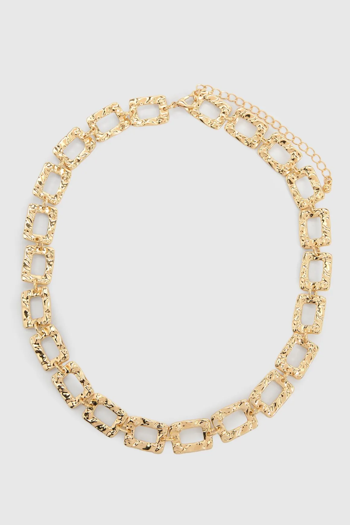 Collier Ras-de-cou À Maillons Martelés