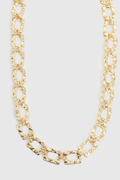 Collier Ras-de-cou À Maillons Martelés