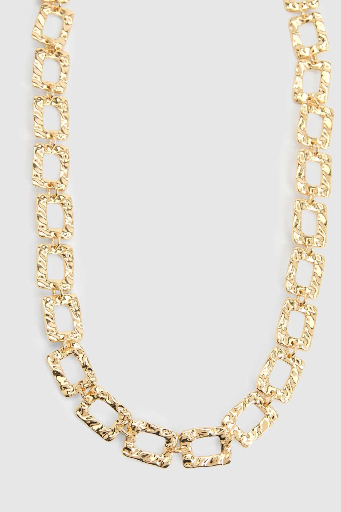 Collier Ras-de-cou À Maillons Martelés