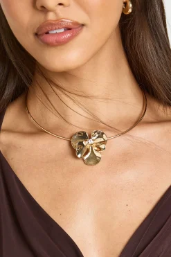 boohoo Collier Ras-de-cou Orchidée Statement< Colliers
