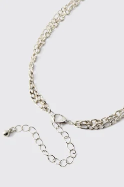 Collier Superposé Avec Pendentif Arbre