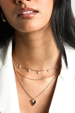boohoo Collier superposé à détails cœur< Colliers