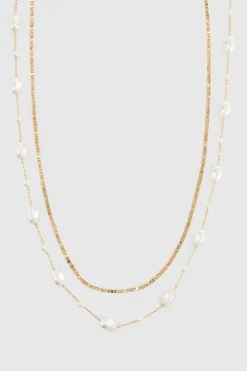 Collier Superposé À Perles
