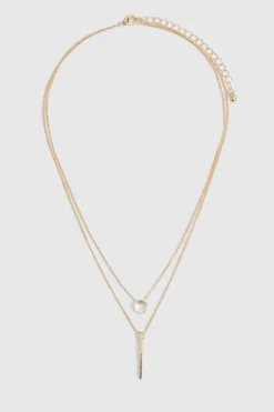 boohoo Collier superposé simple Cercle & Barre< Colliers