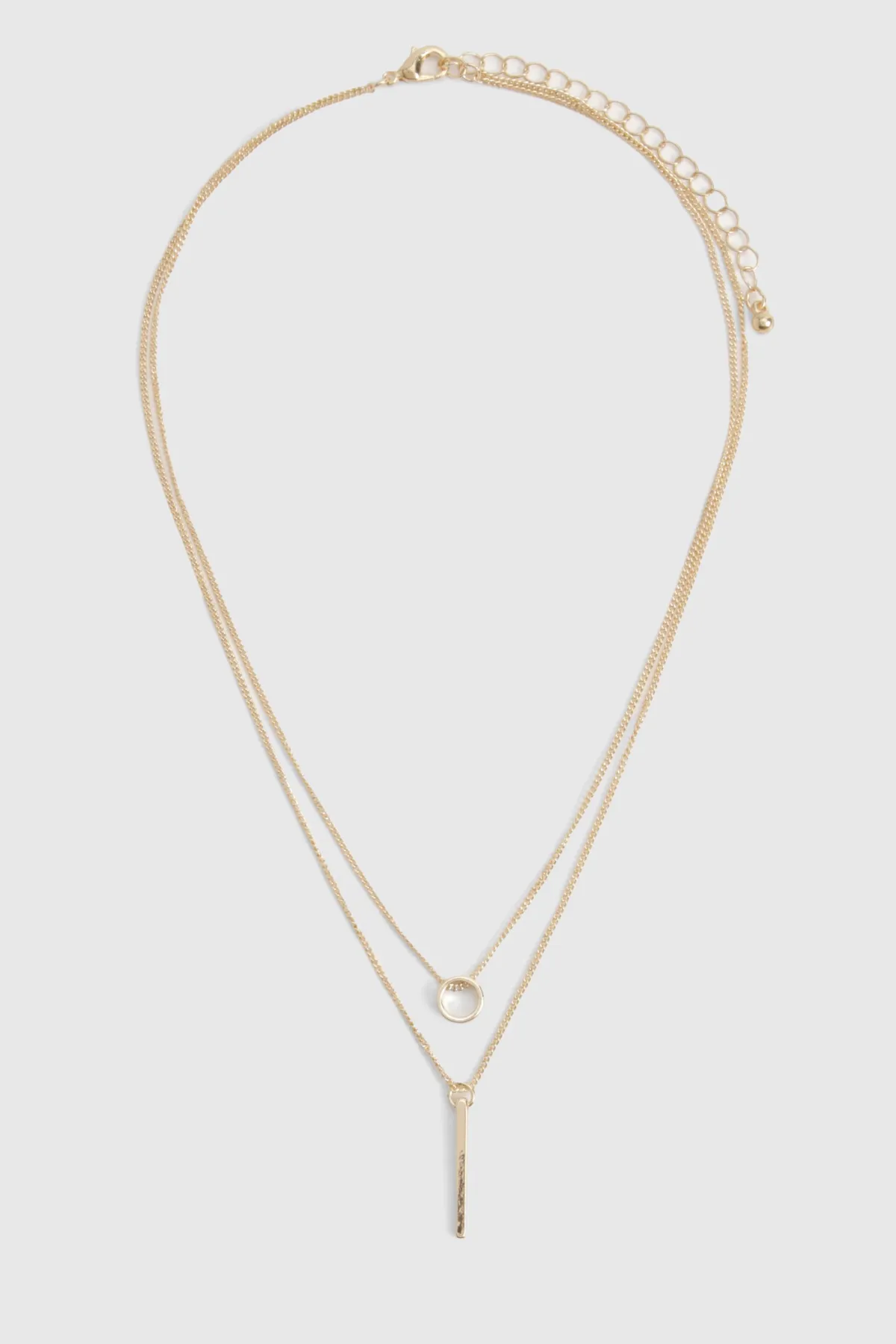 boohoo Collier superposé simple Cercle & Barre< Colliers