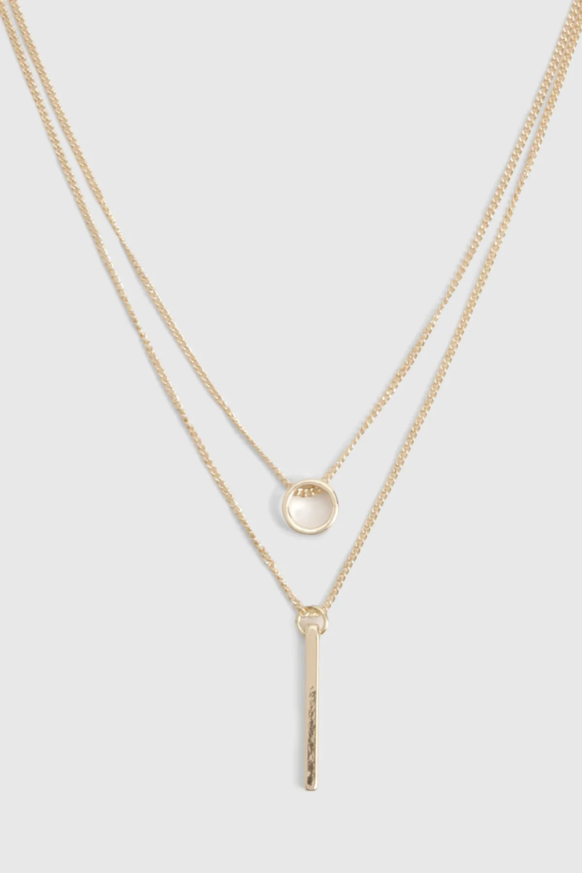 boohoo Collier superposé simple Cercle & Barre< Colliers