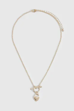 boohoo Collier T-Bar & Cœur< Colliers