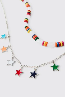 Collier Étoile Perlé