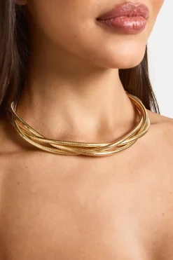 boohoo Collier torsadé en corde synthétique< Colliers