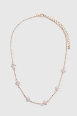 boohoo Collier À Trèfles Roses Dispersés< Colliers
