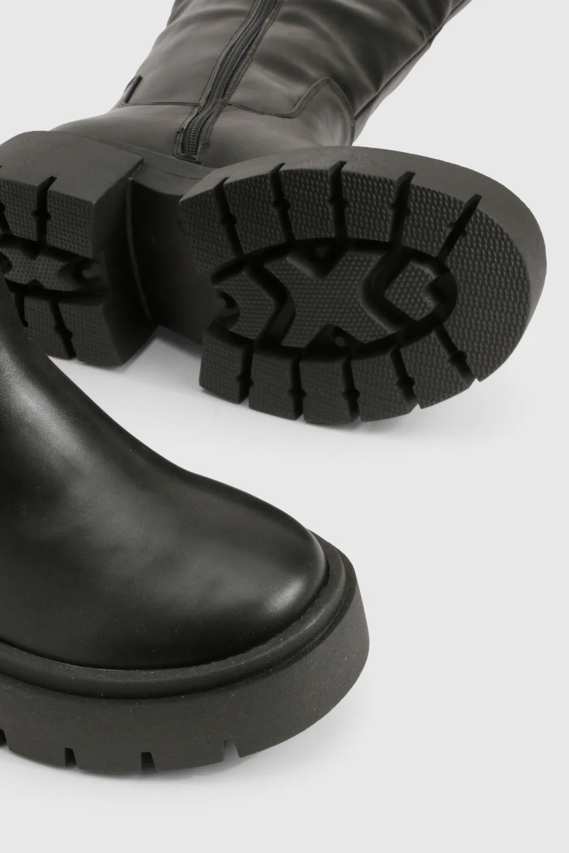 Column Bottes hautes à semelles épaisses