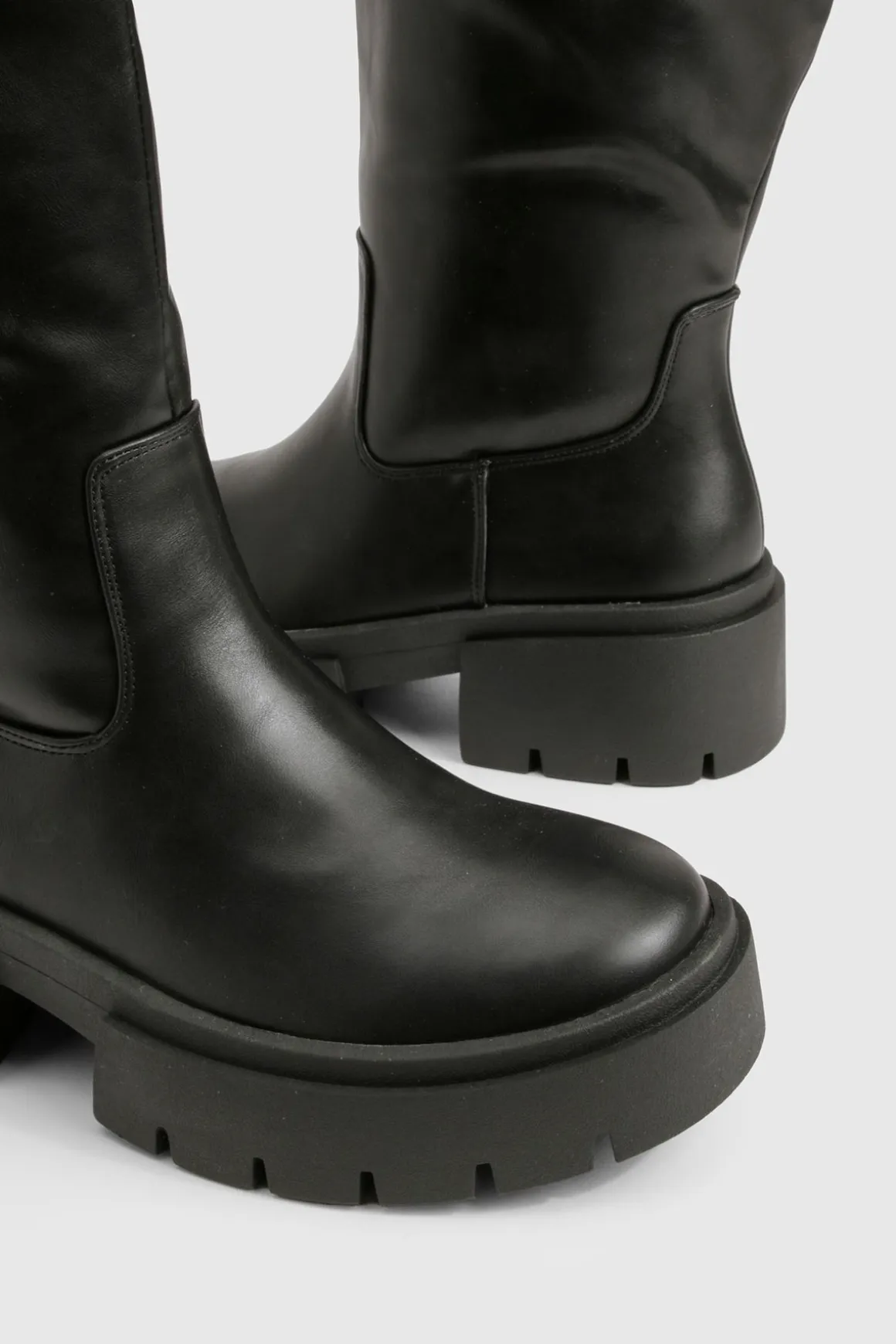 Column Bottes hautes à semelles épaisses