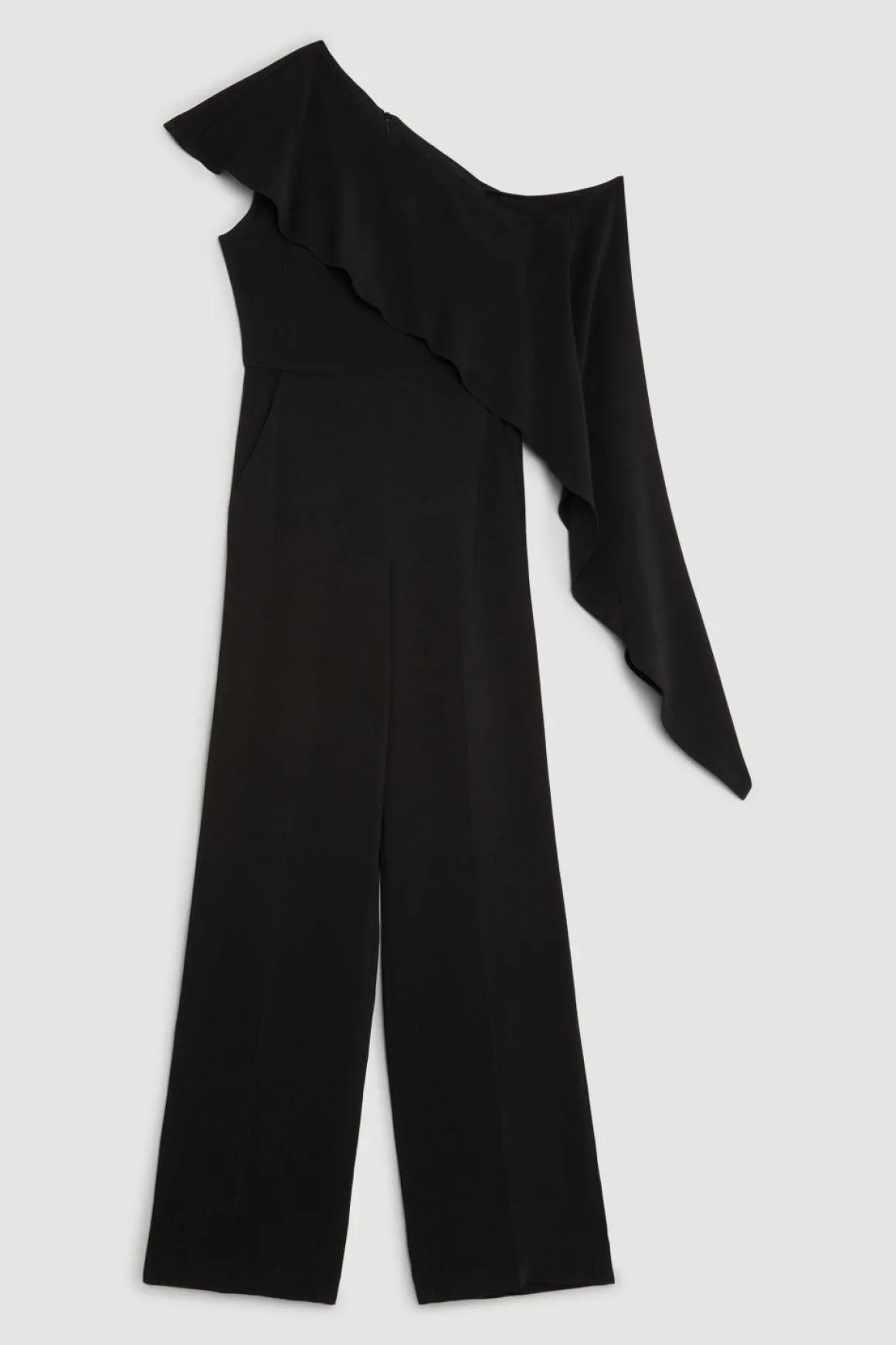 Combinaison ajustée en viscose stretch compacte avec détail drapé