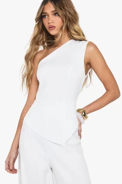 boohoo Combinaison ajustée à une épaule et jambes larges<Femme Combinaisons Et Combishorts