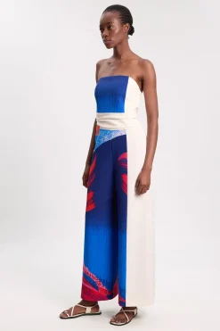 Combinaison Bandeau Ajustée À Blocs De Couleur