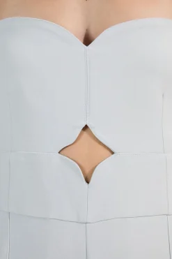 KarenMillen Combinaison bandeau compacte et extensible à jambes larges ajustées<Femme Tailleurs|Combinaisons Et Combishorts