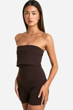 Combinaison bandeau long à pli rabattable