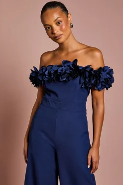 Combinaison Bardot à Fleurs 3D Petite