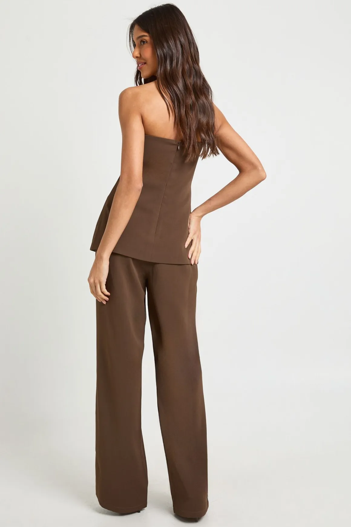 Combinaison Bustier Jambes Larges Ajustée