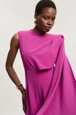 KarenMillen Combinaison Cape Drapée Tailleur à Jambes Larges<Femme Tailleurs|Combinaisons Et Combishorts